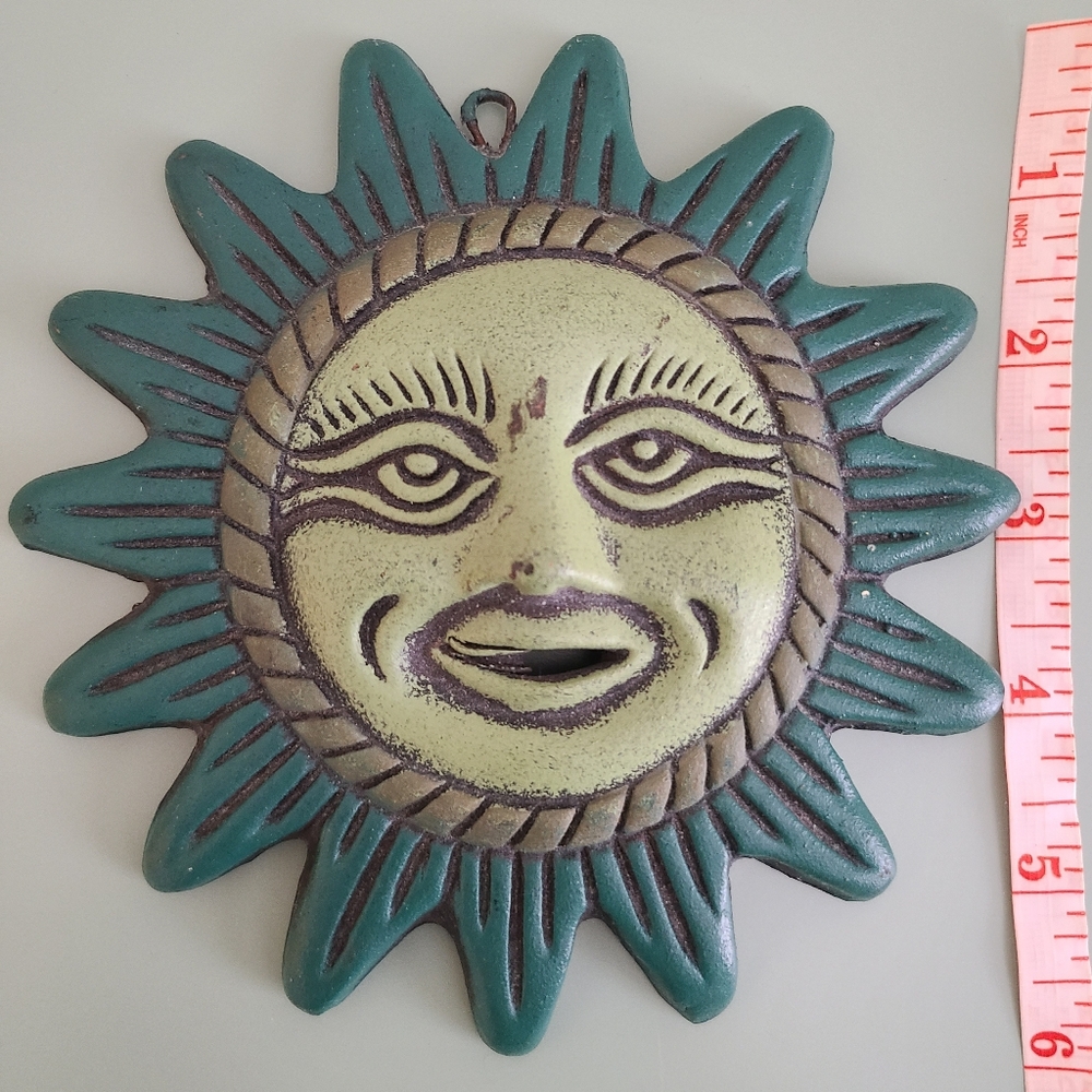 Terracotta Sun and Moon Wall Decor - Picture 10 of 13